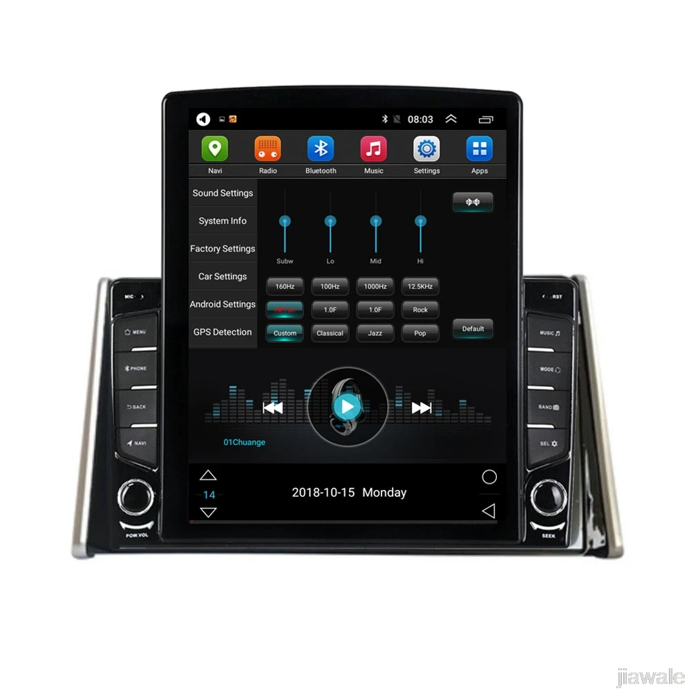 

9.7" octa core tesla style vertical screen Android 10 Car GPS Stereo Multimedia for Toyota RAV4 2019-2020