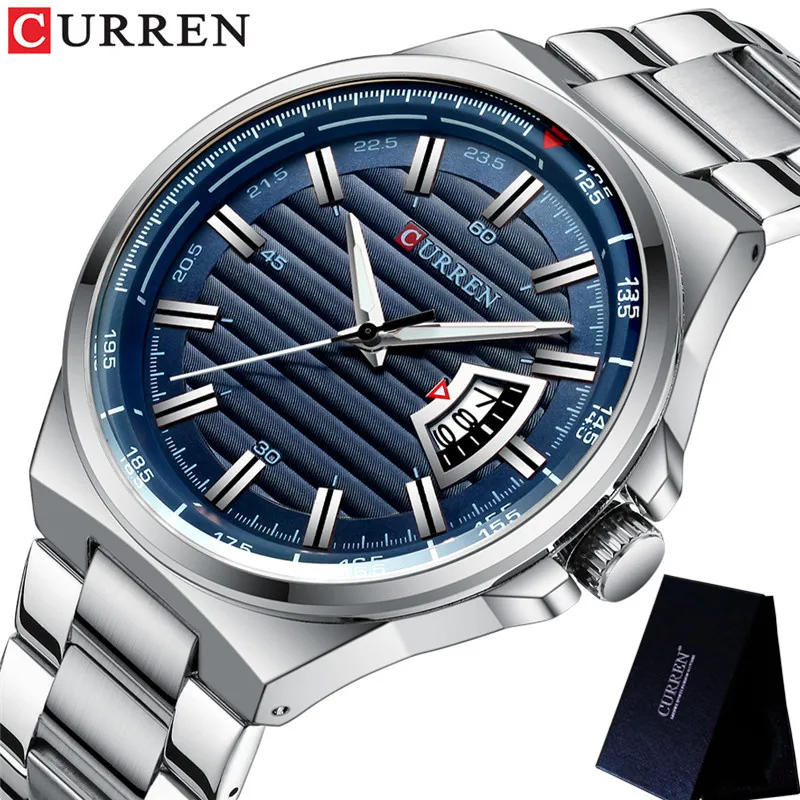 Часы наручные CURREN Мужские кварцевые спортивные брендовые Роскошные