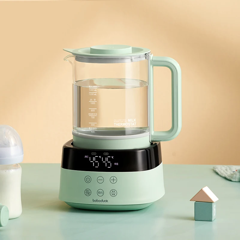 

[ Free Adapter ] Boboduck 3 in 1 Milk Thermostat Brew Milk Powder Warm Milk & Stew Food Constant Temperature Kettle Pemanas susu