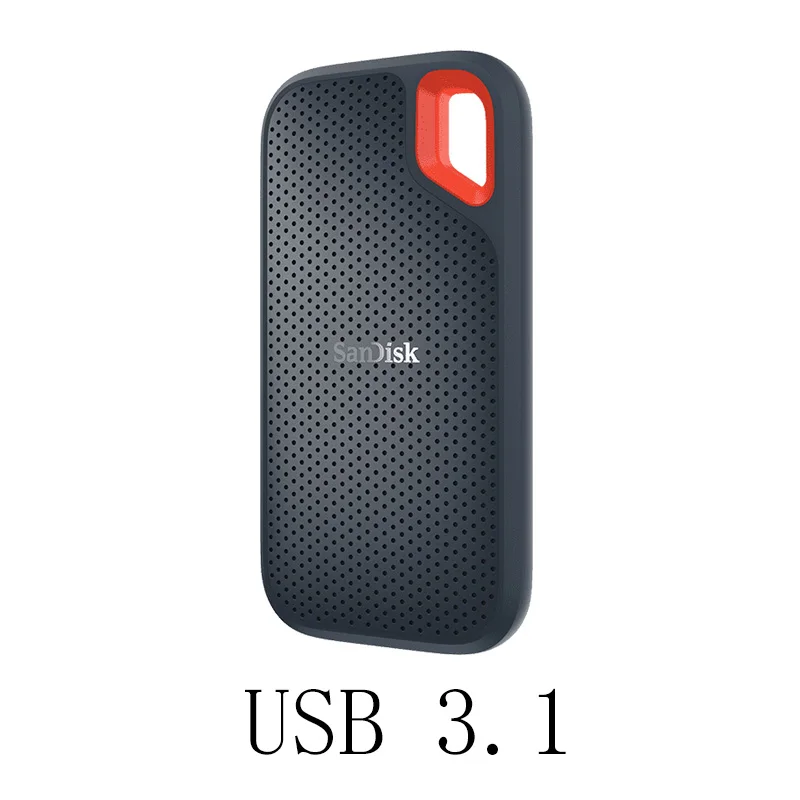 SanDisk Портативный внешний SSD 1 ТБ 500GB 550M внешний жесткий диск SSD USB 3,1 HD SSD жесткий диск 250GB твердотельный диск для ноутбука - Цвет: SSDE60