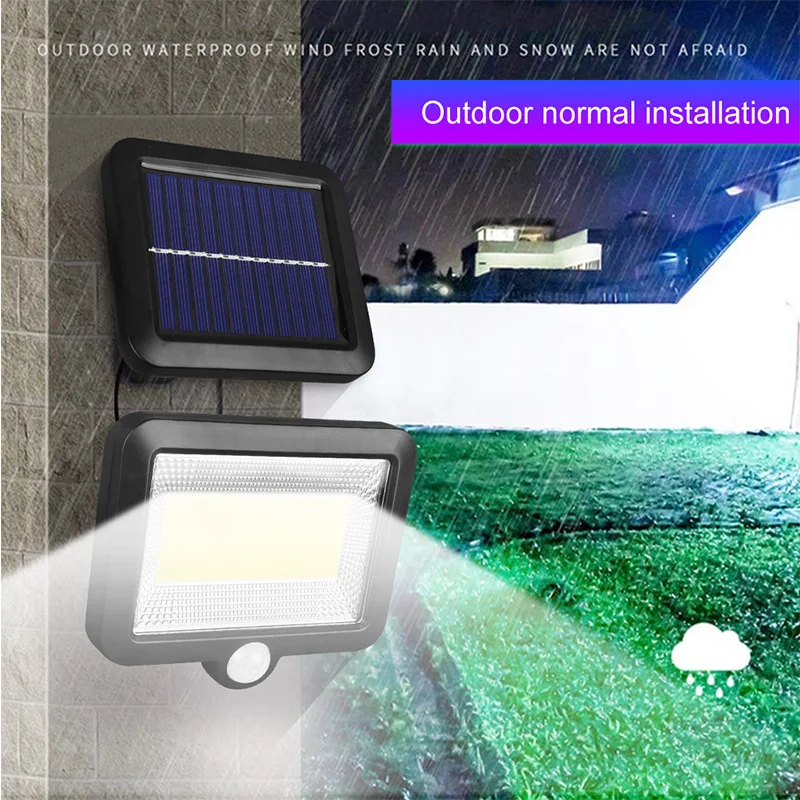 [LTOON] 56 LED Солнечный свет водонепроницаемый PIR датчик движения Wandlamp открытый Tuin Parken
