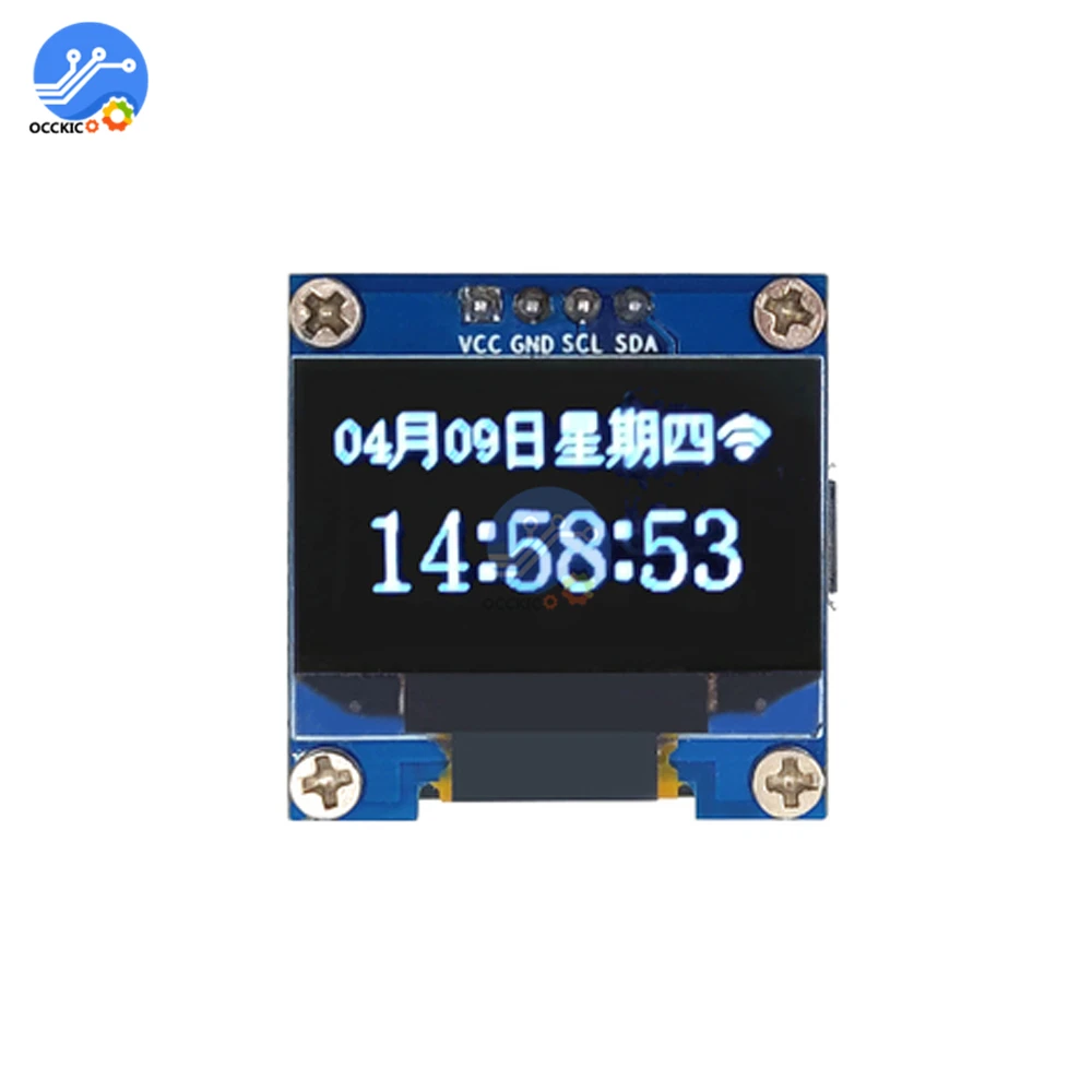 ESP8266 0 96 дюймовый OLED дисплей модуль WiFi часы ЖК экран ESP 12F DIY прогноз погоды IIC I2C