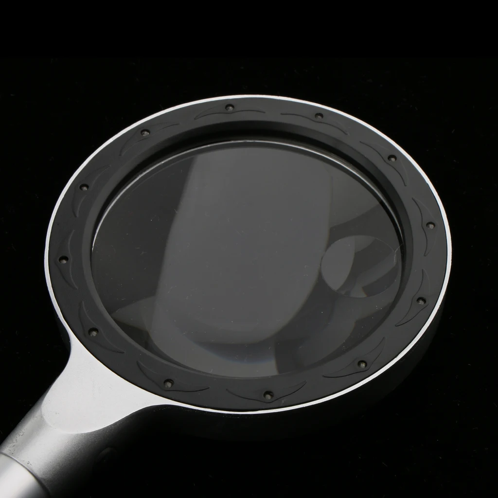

5X 10X LED Light Handheld For The Aged Loupe Magnifying Magnifier Reading