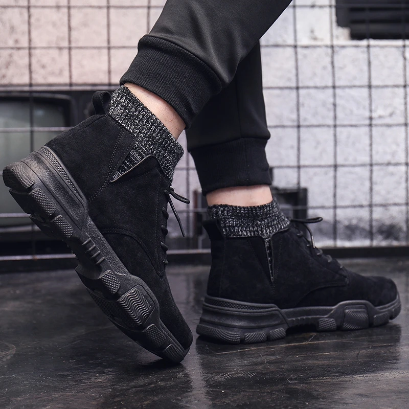 Зимние ботинки мужские высокие ботильоны Martin Повседневная обувь для мужчин