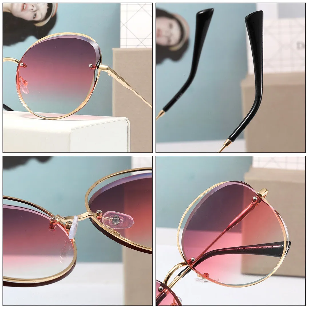 

MC52 7052 Sunglasses Women Square Sun Glass Retro Fashion Polarized Shopping Mirror Stacked Frame New design Glasses