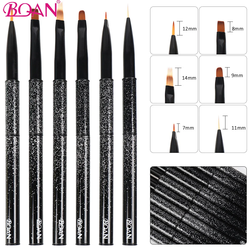 

BQAN ногтей кисти для маникюра акриловые УФ-гель для ногтей ручка для лак для ногтей для рисования кисть для рисования карандаш для маникюра, ...