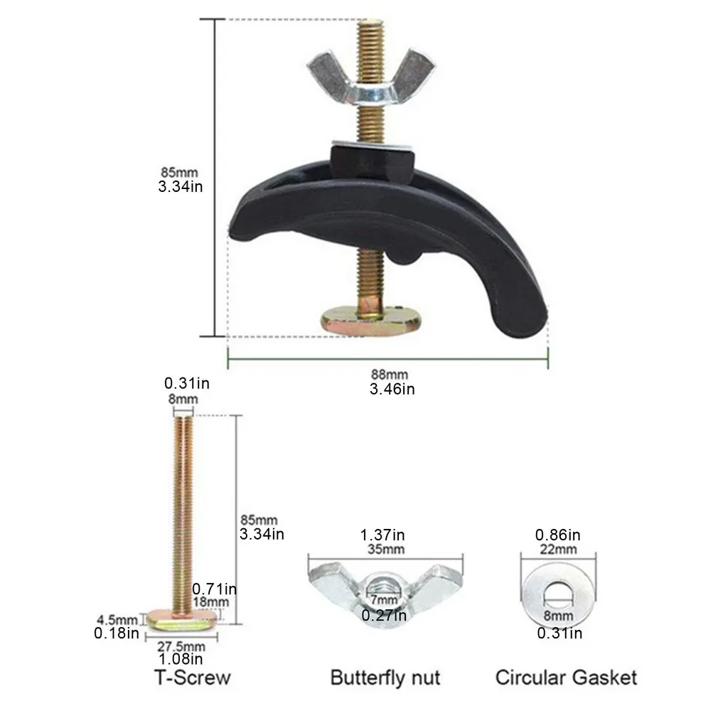 

1 Set Aubalasti CNC Milling Engraving Machine Parts Press Plate Clamp Fixture Fastening Platen Router for T-slot Working Table
