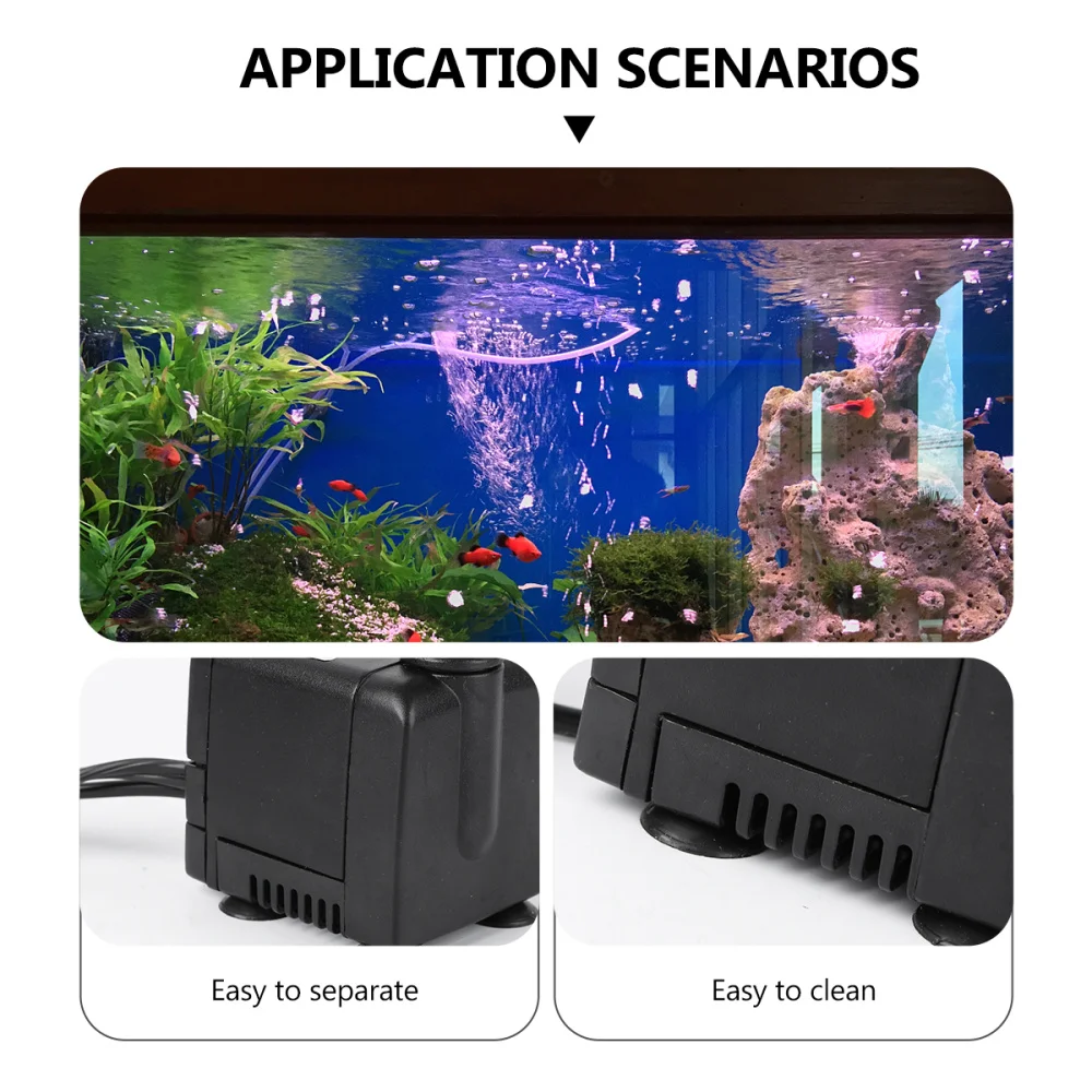 

1pc Rockery Bonsai Mist Maker Fish Tank Submersible Water Pump (Plug)