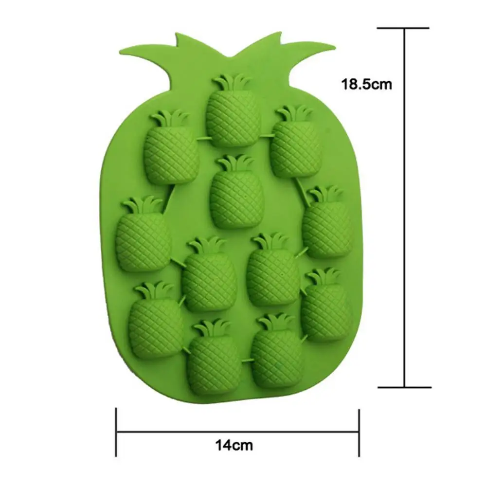 

Creative Pineapple Silicone Ice Tray DIY Ice Maker * Are Colored 14 Gadgets Randomly 1.5cm 18.5 * Kitchen About W4A3