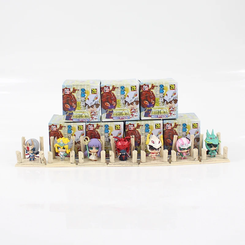 7 шт./лот Сейя мистическая одежда Аниме ПВХ Фигурки рыцарей зодиака Mu Сага канон