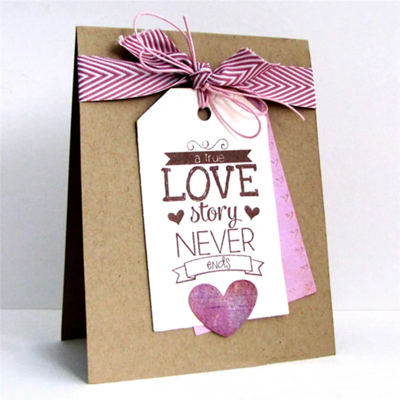 Naifumodo Love Heart бирка металлический трафарет для скрапбукинга абулм фото бумажная