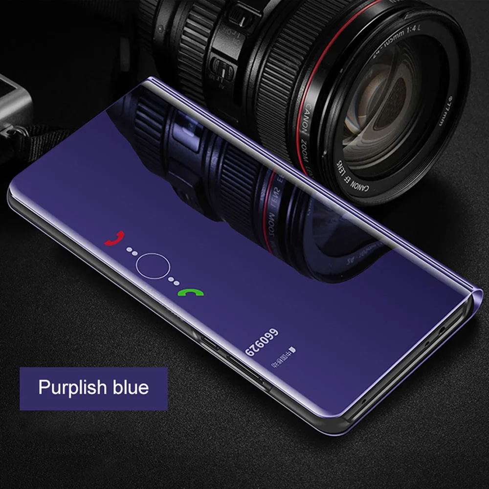 purple Умный зеркальный флип-чехол для телефона huawei p30 чехол для huawei p30 pro p 30 lite светильник p30pro 30pro Funda Coque capa - Цвет: purple