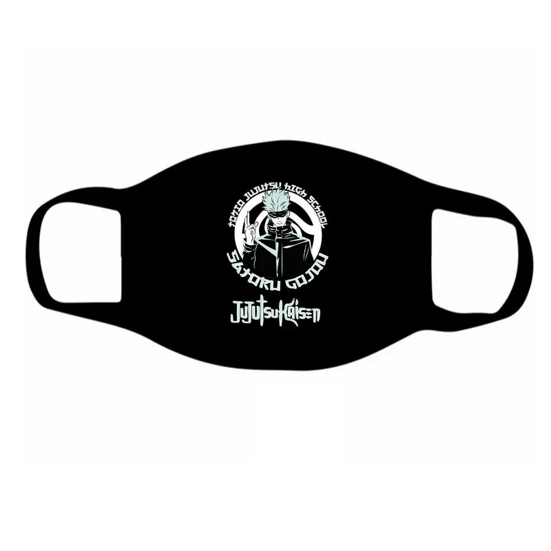 

Jujutsu Kaisen Mask Dustproof Mouth Mask Face Mouth Reusable Fabric Anti Pollution Party Mask mondkapje