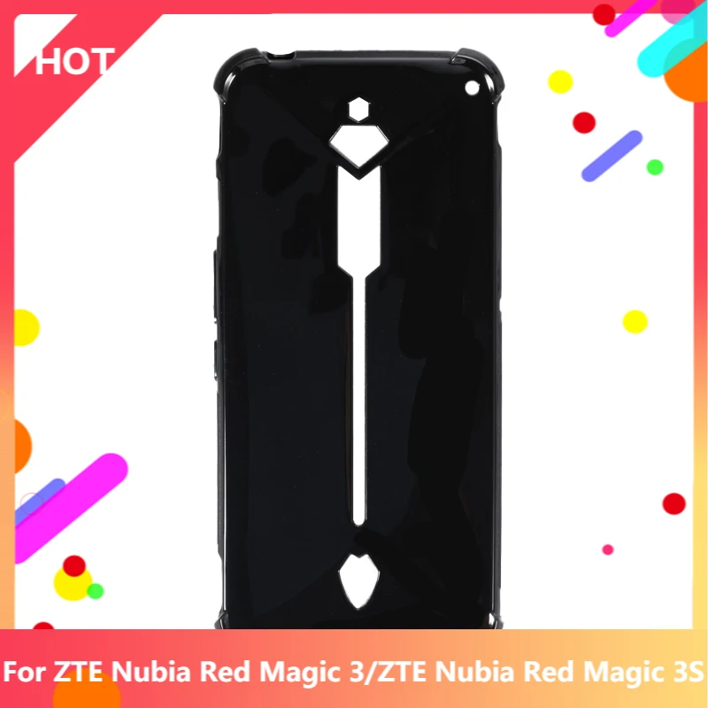 

Противоударный чехол для ZTE Nubia Red Magic 3S Мягкая силиконовая задняя накладка из ТПУ, матовый, чехол для телефона