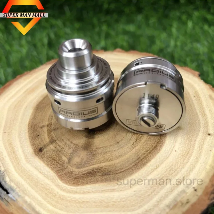 

New 1:1 clone Radius v2 RDA rebuildable tank with 22mm diameter adjustable airflow electronic cigarette vaporizer