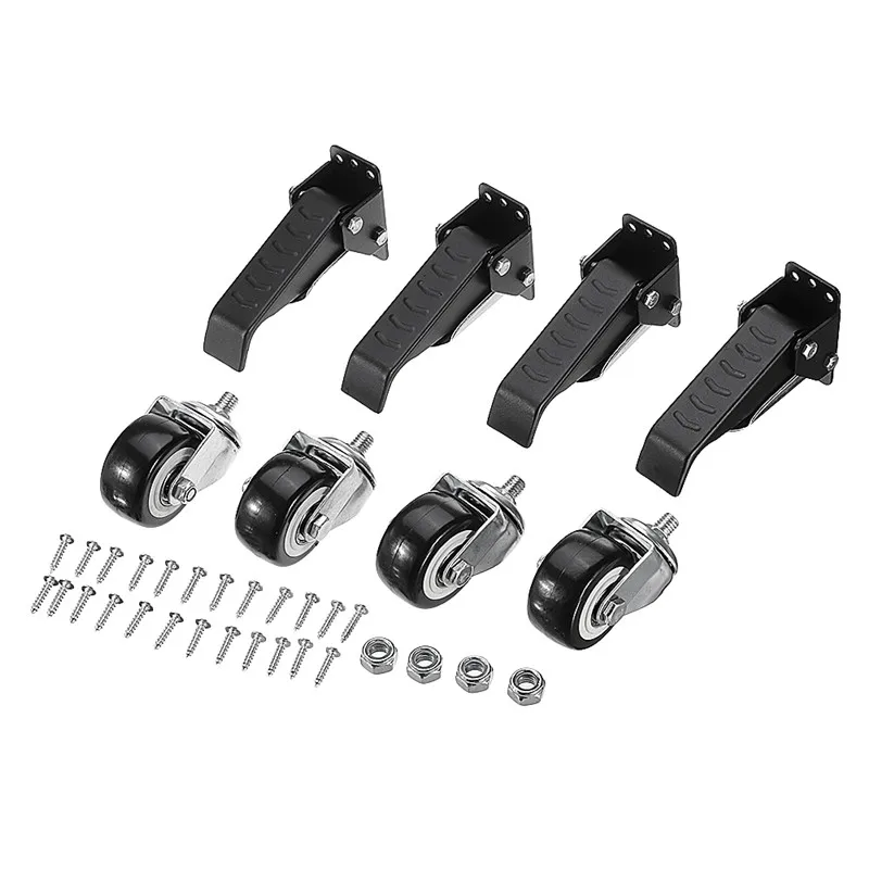 

Drillpro 4 шт., обновленный Сверхмощный верстак, комплект колесиков для деревообработки, 400 фунтов