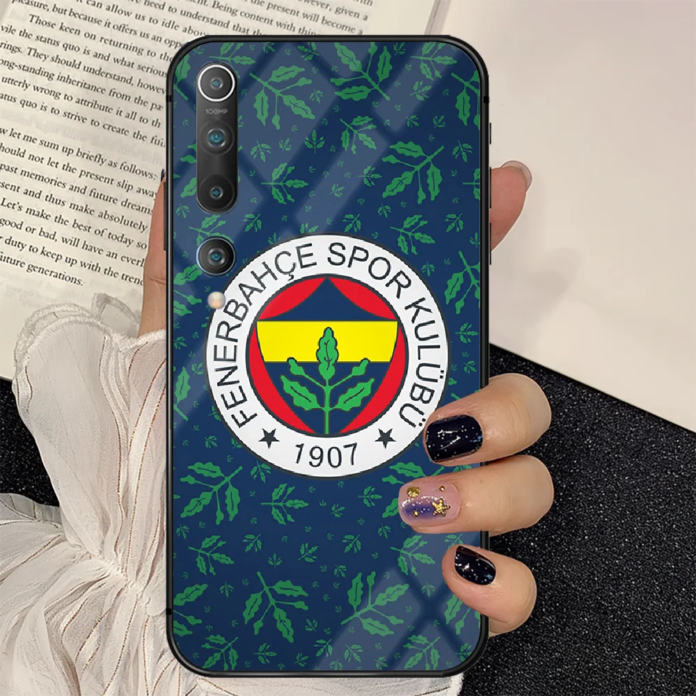 

Turkey Fenerbahce Football Phone Tempered Glass Case Cover for Xiaomi Mi A F MAX X POCO M Note 3 9 10 11 i T Pro Lite Black 3D