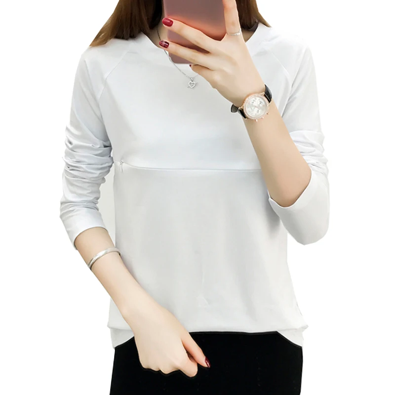 Женские однотонные топы для беременных женщин футболка повседневные женские