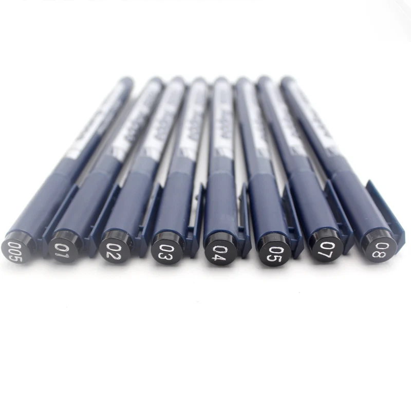 6 шт./компл. Edding Fineliner Micron набор художественных маркеров 005 01 02 03 05 07 эскизный маркер