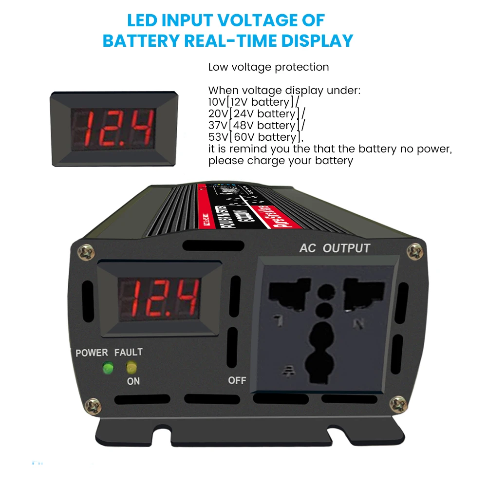 Инвертор немодулированного синусоидального сигнала SUNYIMA 12 В 24 48 60 переменного