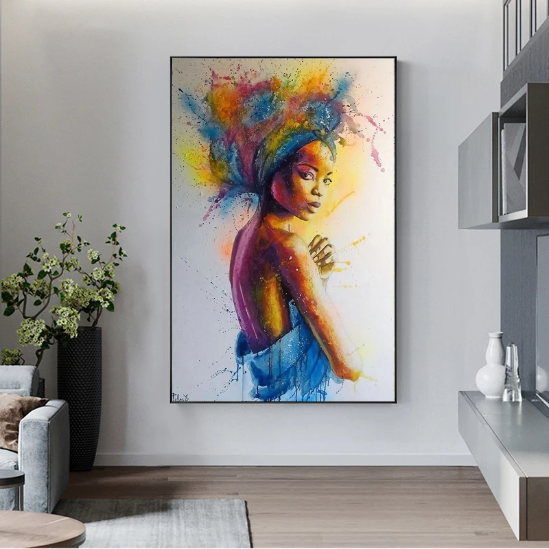 Граффити красочные художественные плакаты и принты холст картина настенная