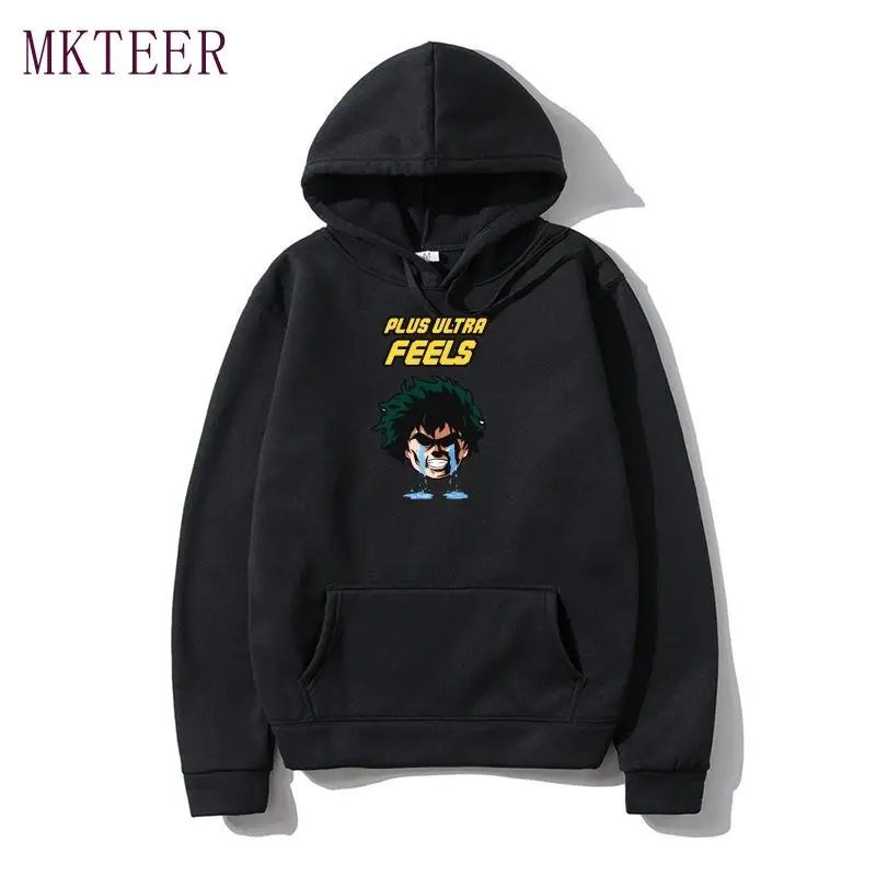 

Женская толстовка с принтом «Моя геройская Академия», пуловер с капюшоном и надписью Ultra feel, одежда в стиле Харадзюку, 2021