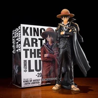 action anime one piece figure model toys cloak black clothes luffy collectibles pvc dolls gift toys for childern desk decor