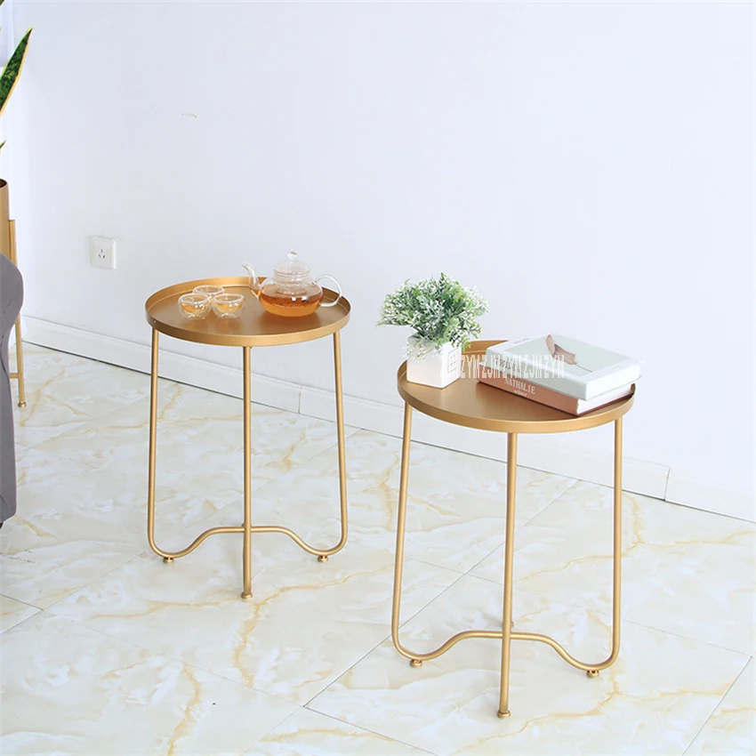 18XS197 современный простой металлический складной маленький круглый журнальный