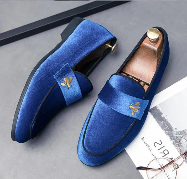 Новинка 2020 Британская мода мужские бархатные туфли оксфорды с острым носком