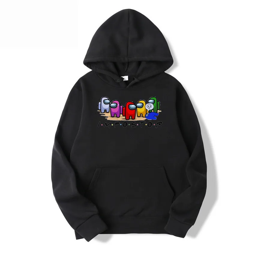 

Spring and autumn new fashion casual prints among us Among Us game loose hooded sweatshirt women