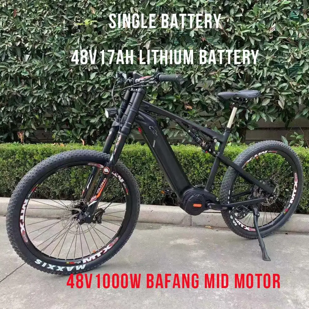 26 дюймовый Электрический горный велосипед DNM с мягким хвостом eMTB 48 В средний BAFANG