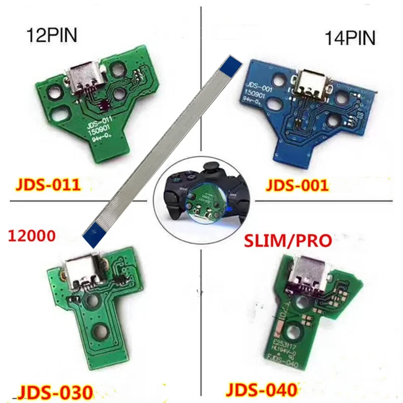 Печатная плата с USB портом для зарядки разъем 12Pin JDS 011 030 040 055 14Pin 001 коннектор