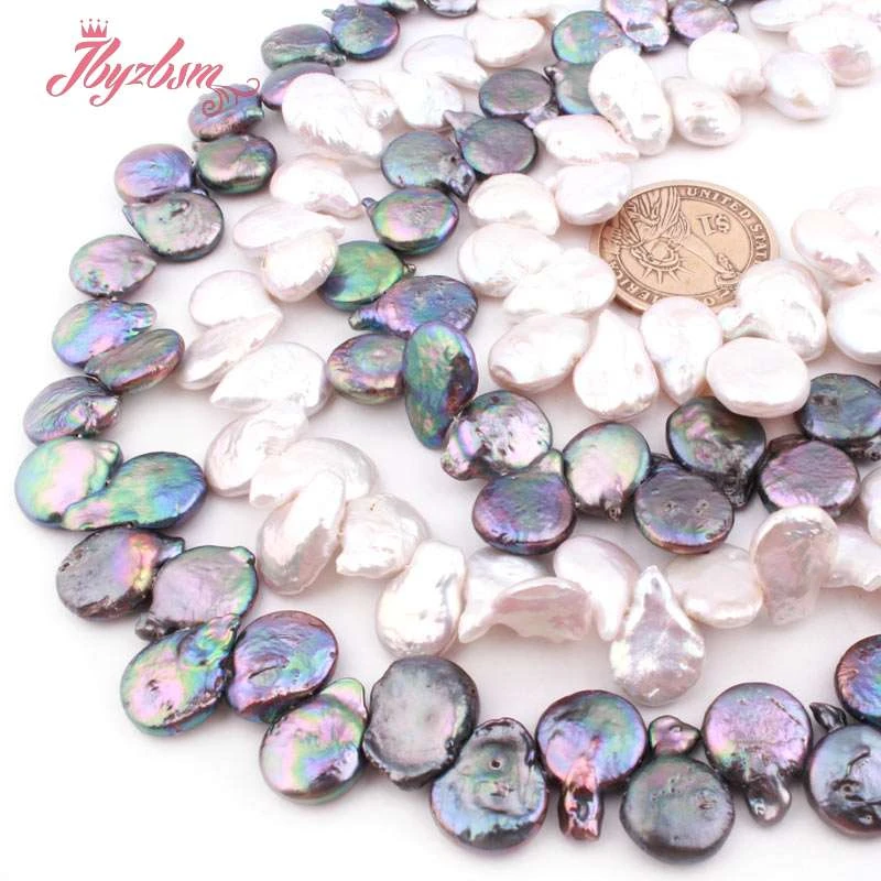 10-14mm Natural Racket Shape Freshwater Pearl Beads Loose Stone For Necklace Bracelets Jewelry Making Strand 15&quot | Украшения и