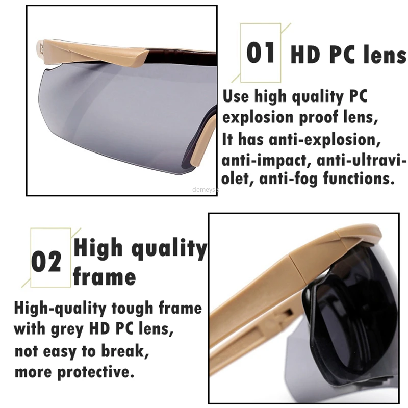 

Tactical Paintball Glasses Windproof Outdoor Motorcycle Cycling Hiking Sunglasses Military Airsoft Protective Goggles Eyewear