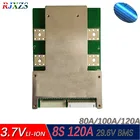 Плата защиты литий-полимерных аккумуляторов 8S 120A версия S lipo BMSPCMPCB для 8 упаковок литий-ионных аккумуляторов 18650 с балансом