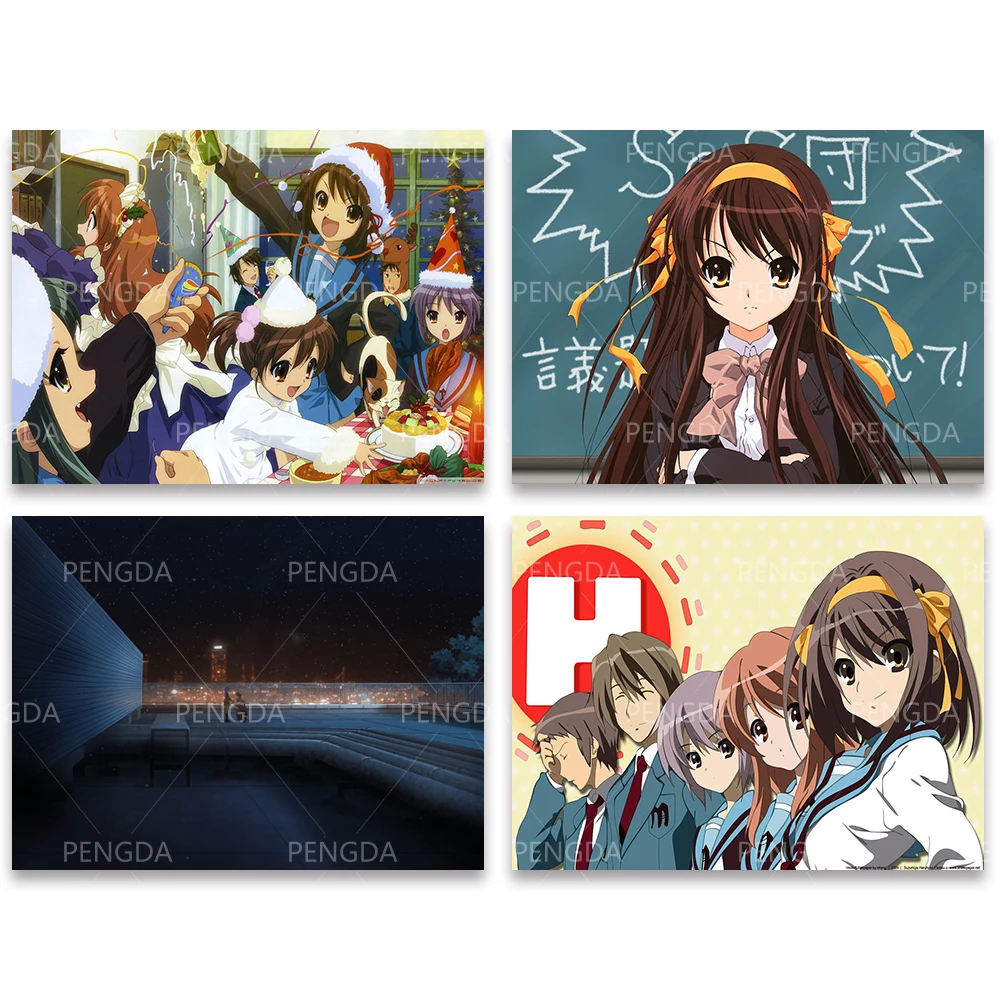 

Cross Stitch Painting the Diasappearance of Haruhi Suzumiya Diamond Home Decor Picture Embroidery Pattern Wall Full Round Drill
