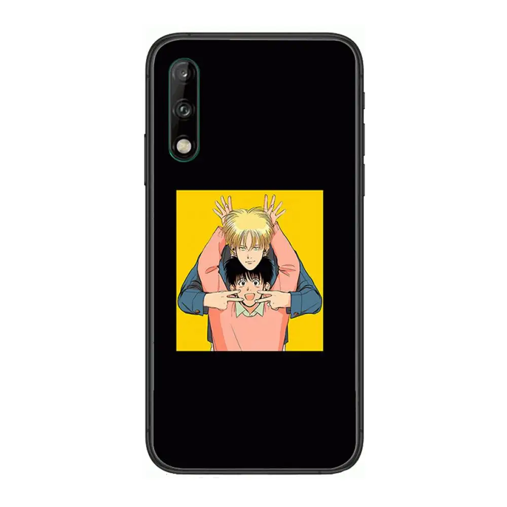 

Anime Banana Fish Clear Phone Case For Huawei Y 5 6 7 8 9 A P S Pro 2020 2019 Black Etui Coque Hoesjes Comic Fashion