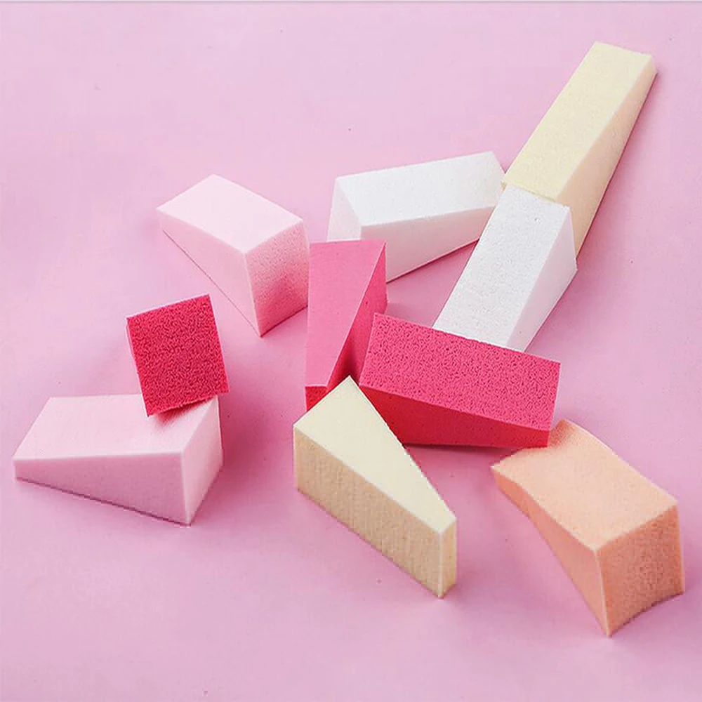 24 шт. треугольная губка для основы макияжа косметическая пудра гладкая