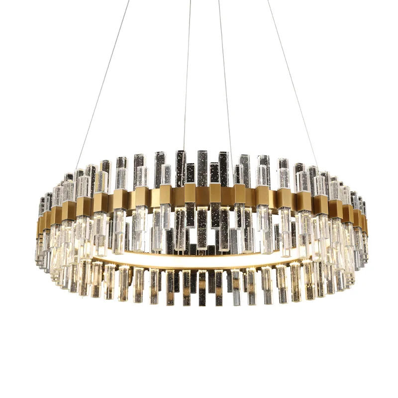 

Postmodern light luxury chandelier creative living room hotel lobby villa model room dining room crystal chandelier