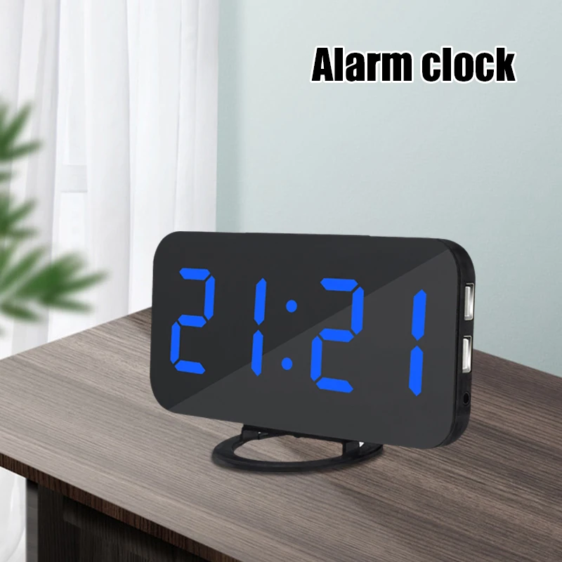 Будильник и зарядная док станция 2 в 1 цифровые часы могут заряжать телефон