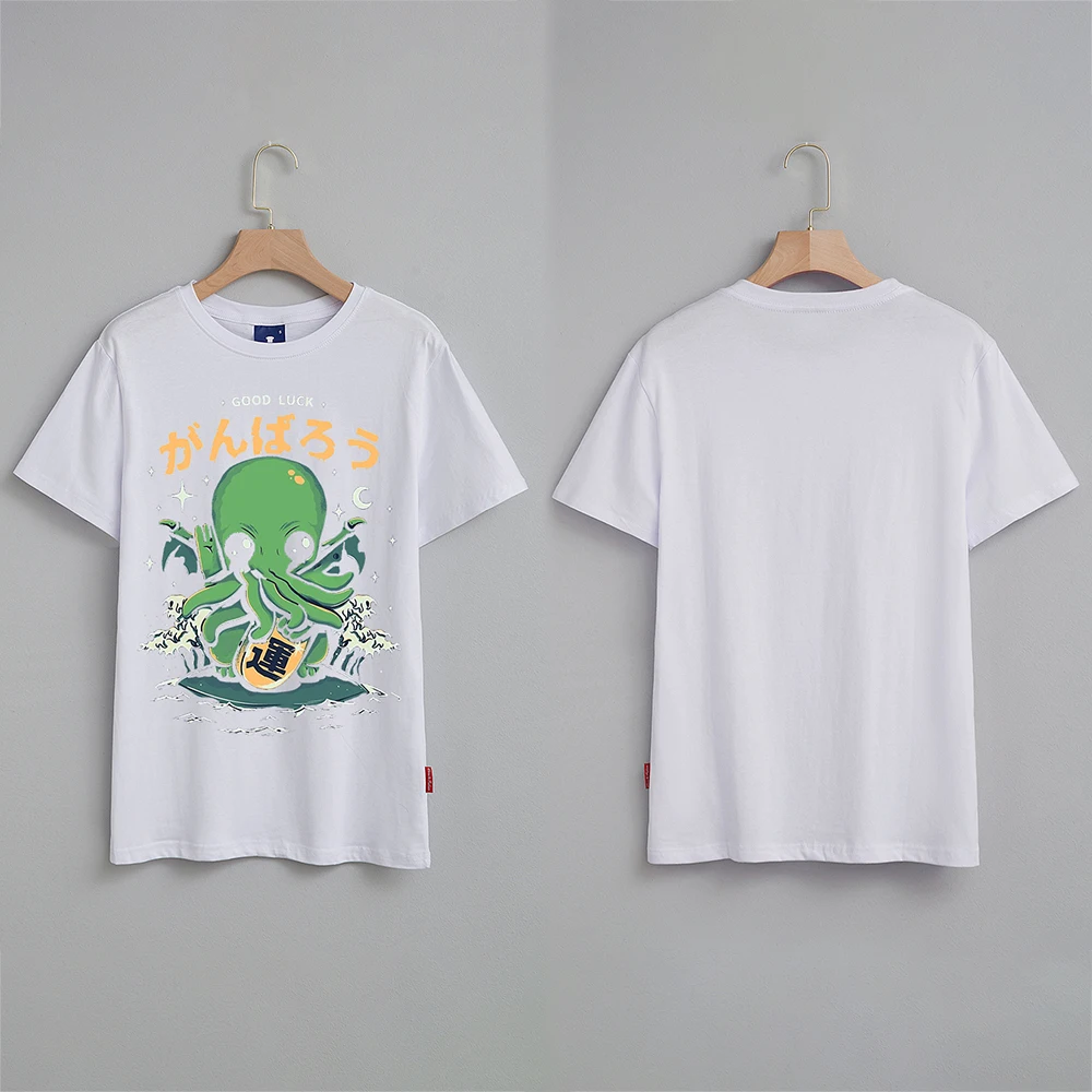 

Men and Women Hip Hop T Shirt Japanese Harajuku Cartoon Monster Oversized HipHop T-Shirts Streetwear Summer Tees Cotton Tshirt