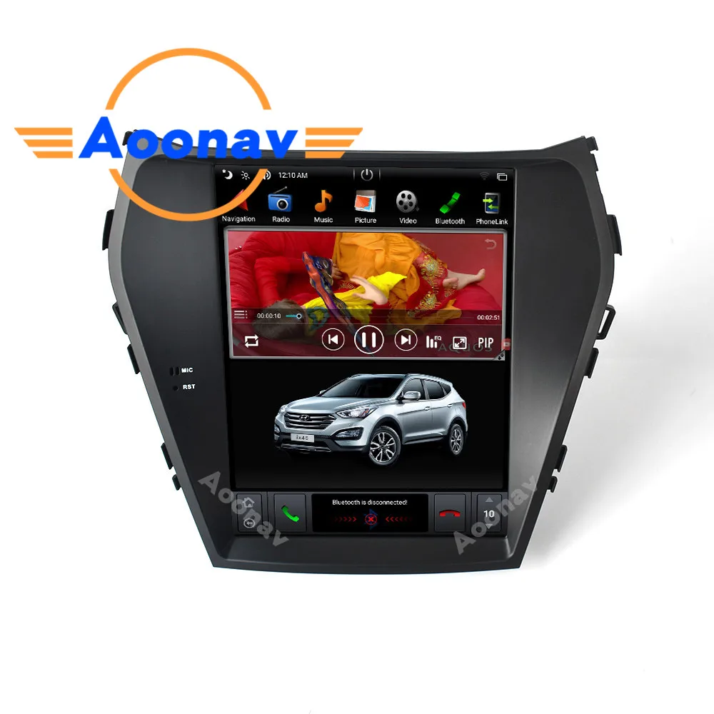 Автомобильный видеомагнитола мультимедийный плеер с GPS навигацией для Hyundai IX45/Santa