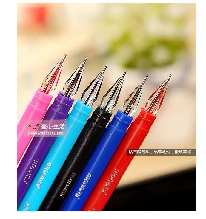 42pcs Star diamond series color Gel Pen Creative stationery diamond pen point design free shipping