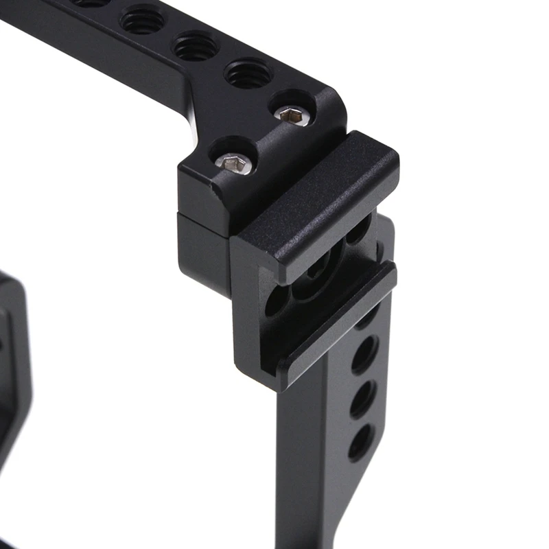 

1pcs Cold Shoe Mount Adapter with 1/4 Inch Thread Hole & 1pcs Cnc Aluminum Camera Cage