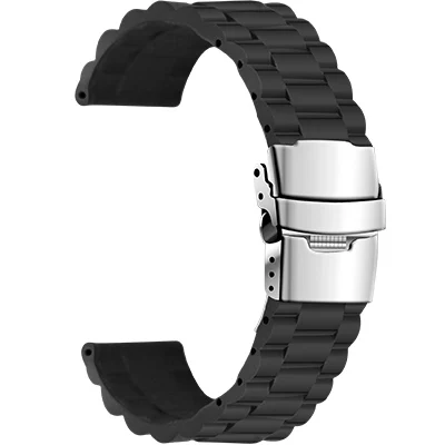 2 Новая черная силиконовая резина водостойкий ремешок для samsung gear S3 Classic/Frontier 22 мм ремешки для часов Смарт часы ремешок Браслет - Цвет ремешка: 2