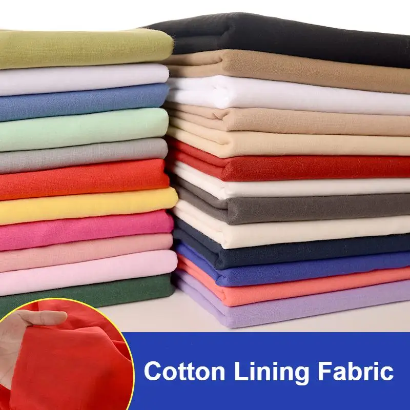 Мягкая тонкая подкладка из хлопчатобумажной ткани 100% хлопок для платья рубашки