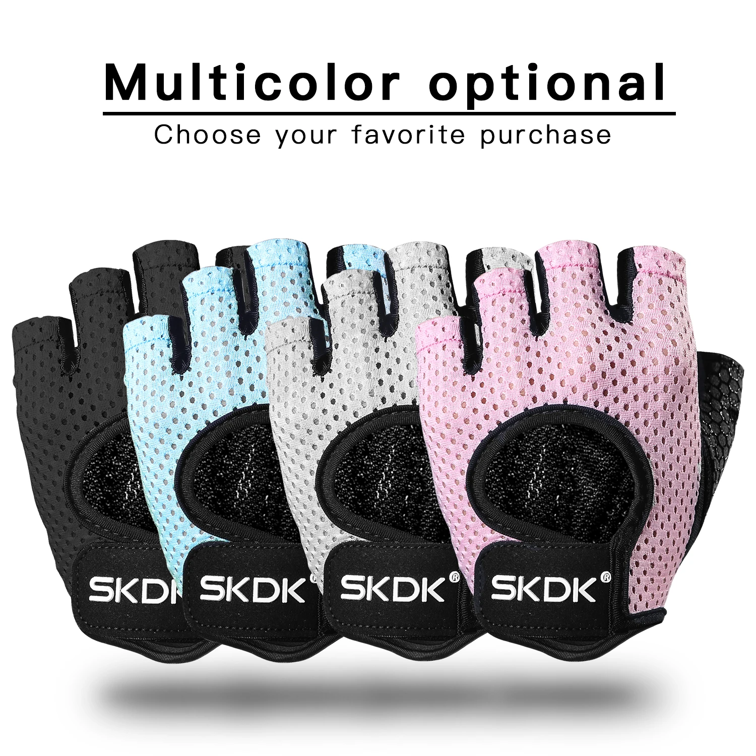 

Gym Gloves Training Sports Half Finger Weight Lifting Gloves Fitness BodyBuilding Workout Crossfit For Men Women Cycling Yoga