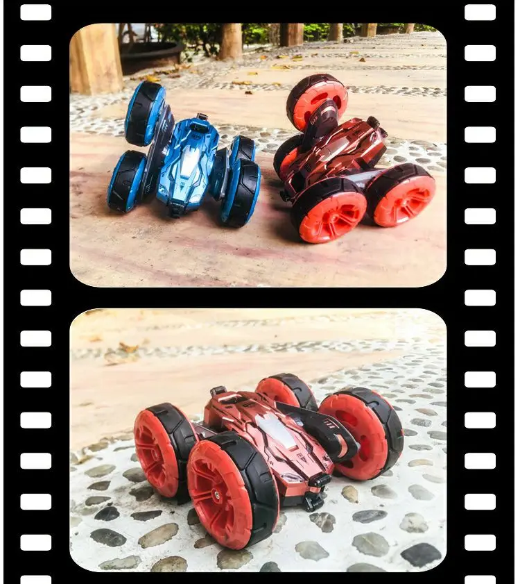 2.4G RC Car Double-sided Stun Vehicle 360 Degrees Rotating Lights Cross-country Climbing Model Toys Gifts for Children | Игрушки и хобби