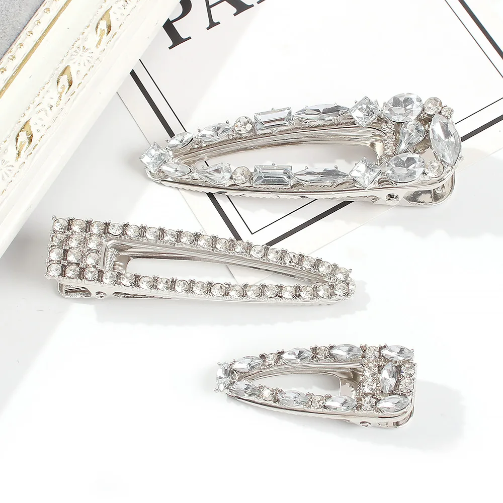 Модные блестящие стразы хрустальные шпильки для волос кубический цирконий