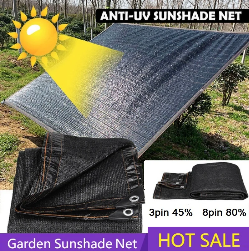 45/80 шт. черные солнцезащитные сетки с защитой от ультрафиолета|Теневые навесы и